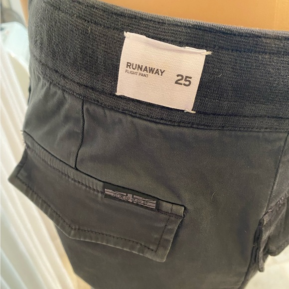 NWT Hudson Runaway Flight Pants Black Drawstring Waist 8 Pockets Size 25 - Picture 5 of 16